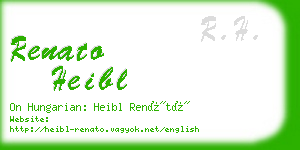 renato heibl business card